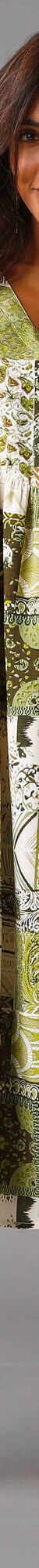Robe mi-longue imprimée, manches courte (kaki / vert mousse) Robe mi-longue imprimée, manches courte (kaki / vert mousse)
